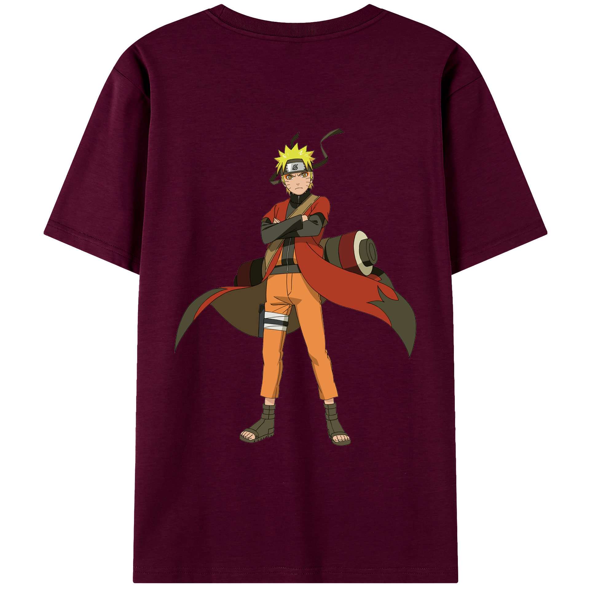 （画像用） NARUTO -ナルト- うずまき ナルト Uzumaki Naruto レディース半袖Tシャツ(バックプリント)